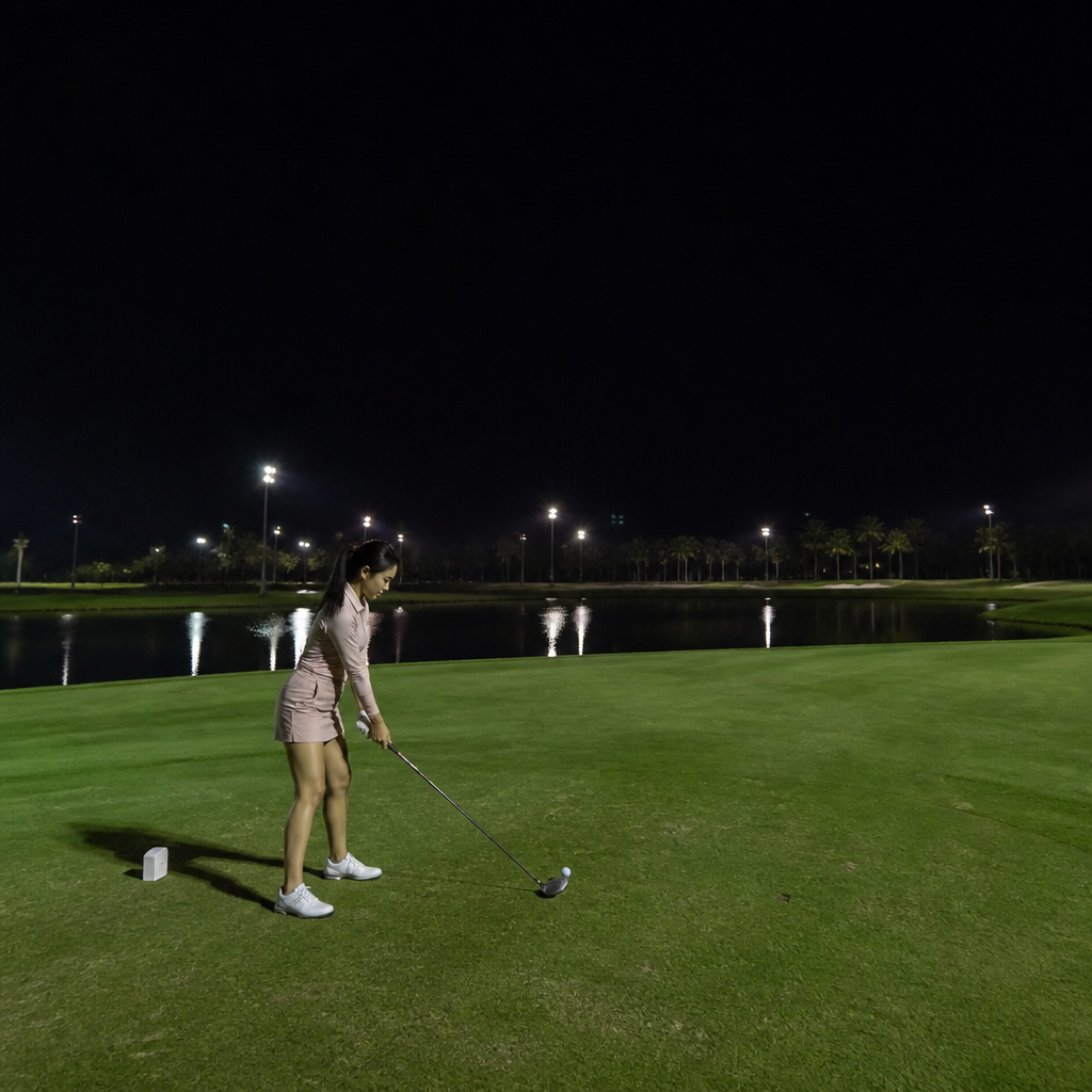 ครอบครัวสายกีฬาต้องรู้ รีสอร์ทกอล์ฟที่เปิด Night Golf กรุงเทพสำหรับเด็กและผู้ใหญ่พร้อมอุปกรณ์กอล์ฟทุกระดับฝีมือ